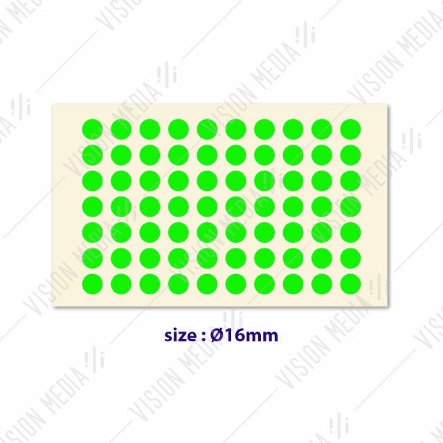 LABEL STICKER ROUND 16MM