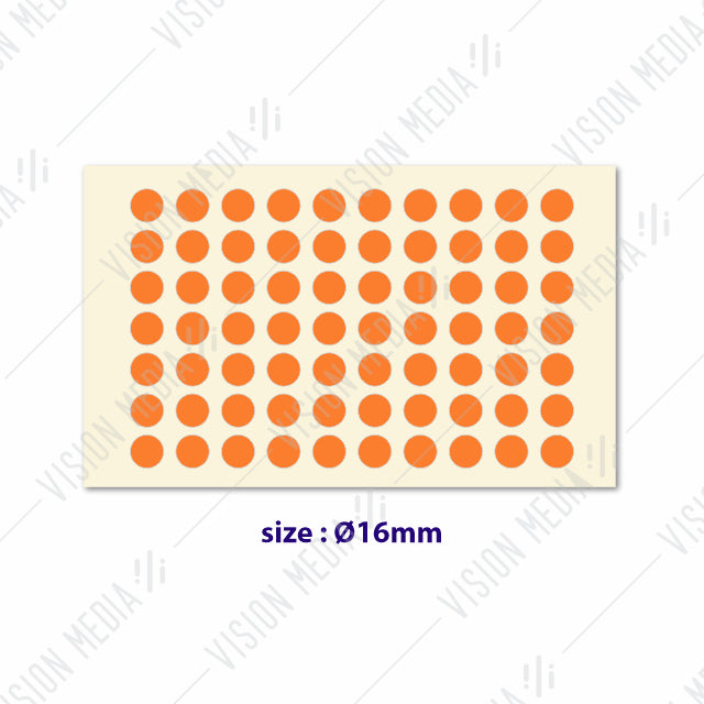 LABEL STICKER ROUND 16MM