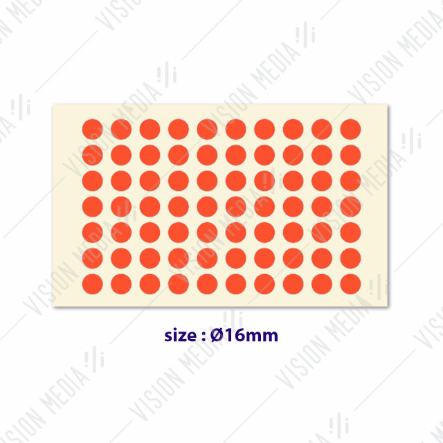 LABEL STICKER ROUND 16MM