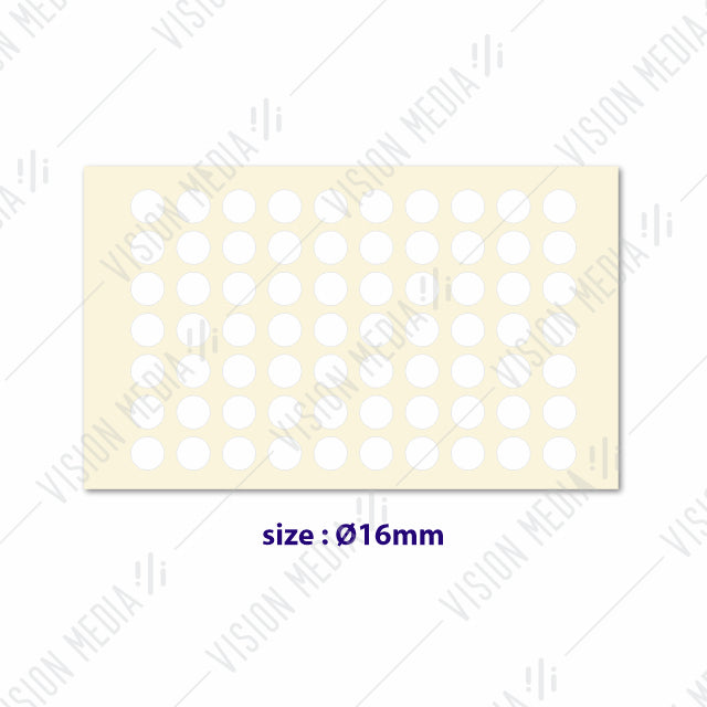 LABEL STICKER ROUND 16MM
