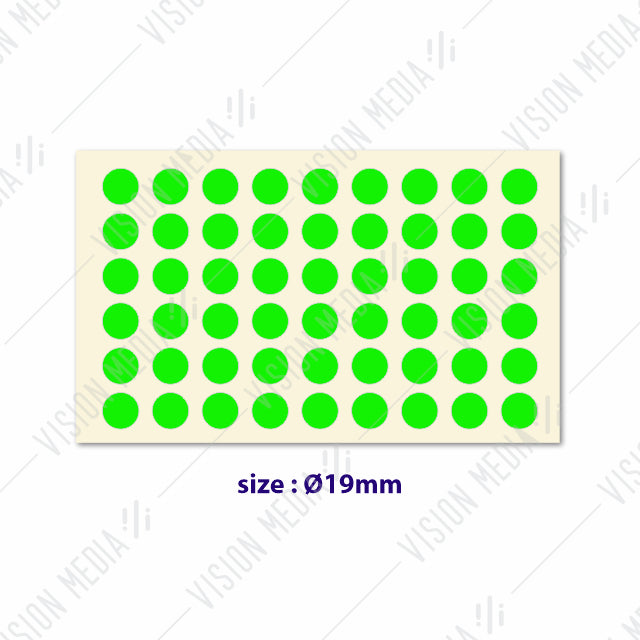 LABEL STICKER ROUND 19MM