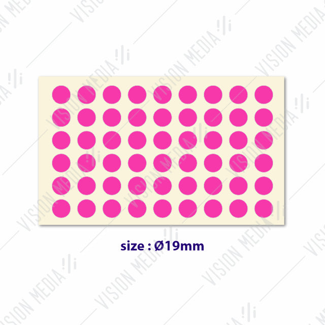 LABEL STICKER ROUND 19MM