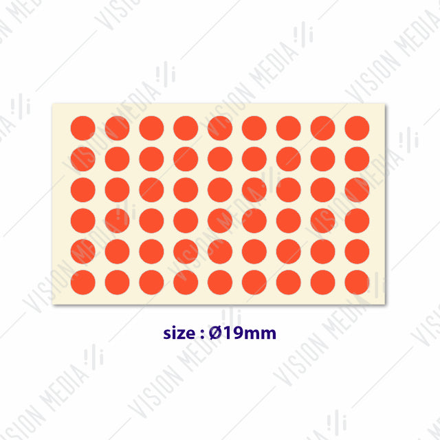 LABEL STICKER ROUND 19MM