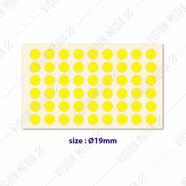 LABEL STICKER ROUND 19MM