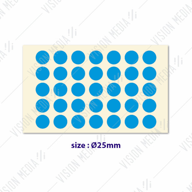 LABEL STICKER ROUND 25MM