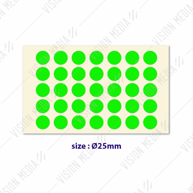 LABEL STICKER ROUND 25MM