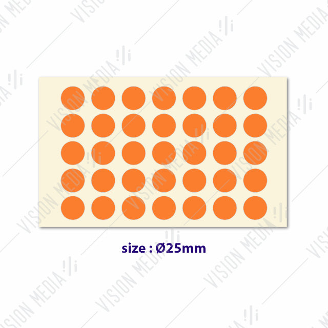 LABEL STICKER ROUND 25MM