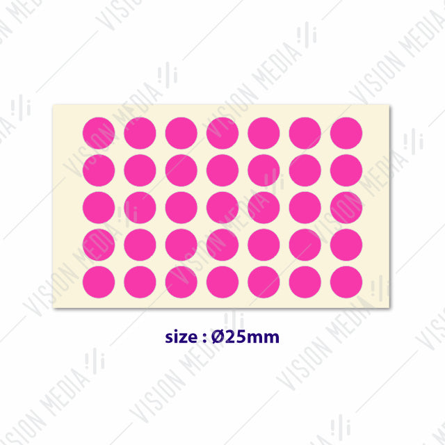 LABEL STICKER ROUND 25MM