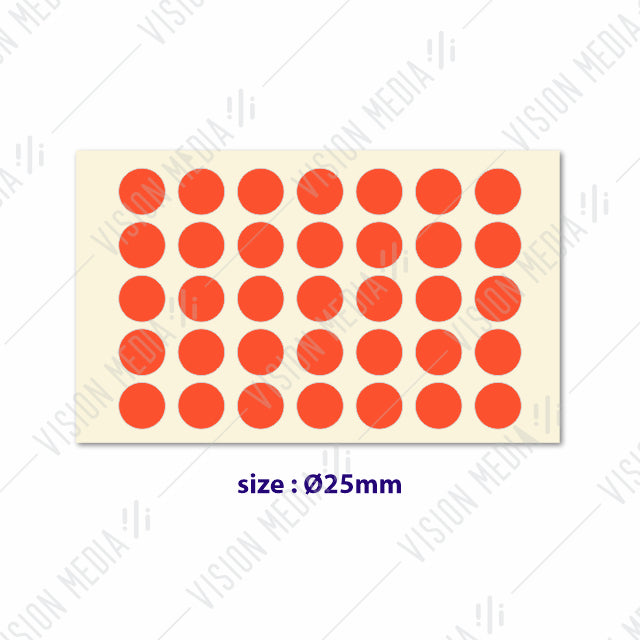 LABEL STICKER ROUND 25MM