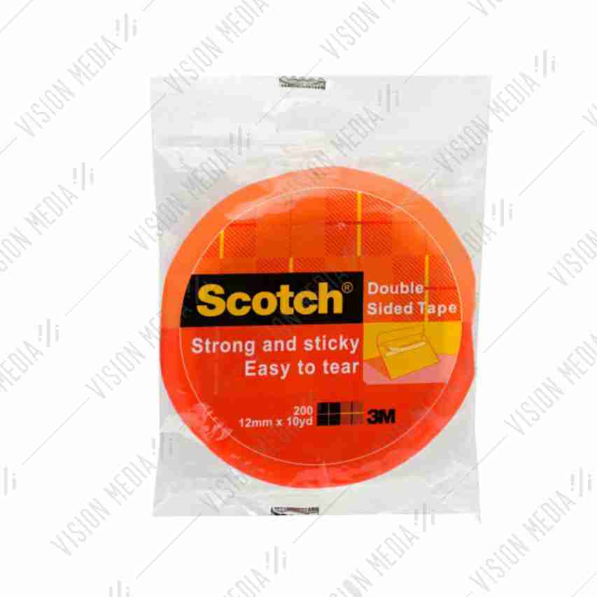 3M SCOTCH 200 DOUBLE-SIDED TAPE (12MM X 10 YARDS)