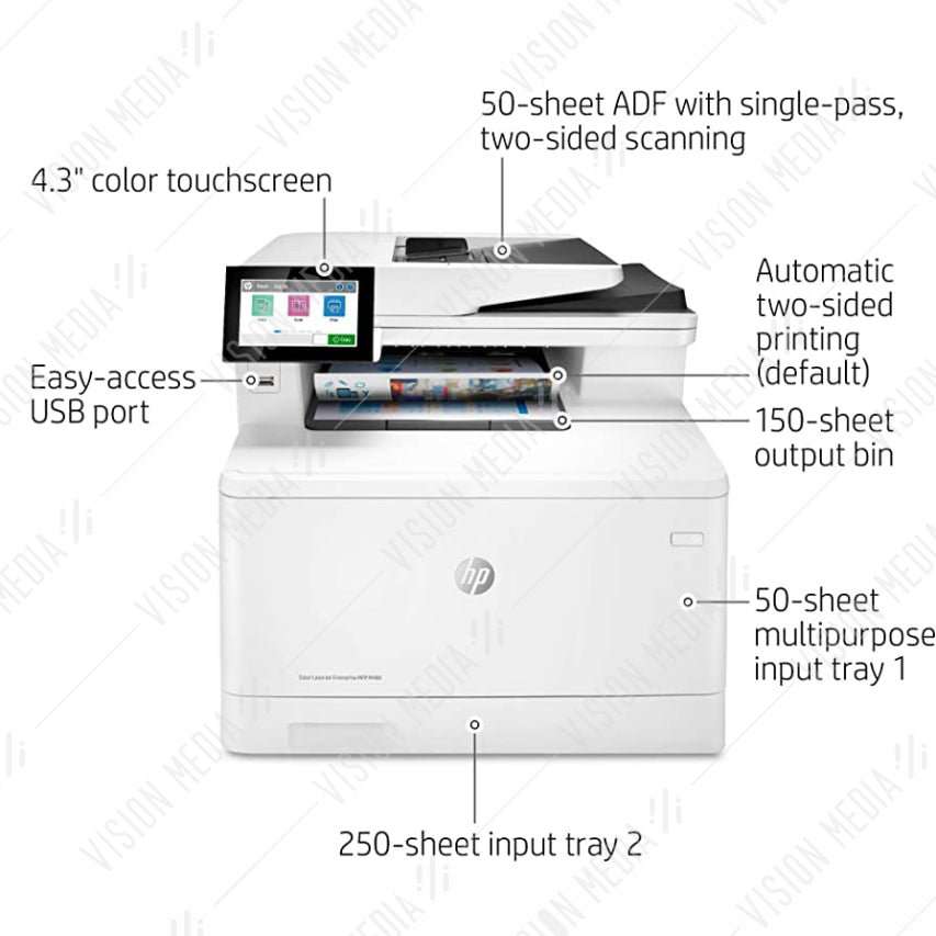 HP COLOR LASERJET ENTERPRISE MFP M480F PRINTER (3QA55A)