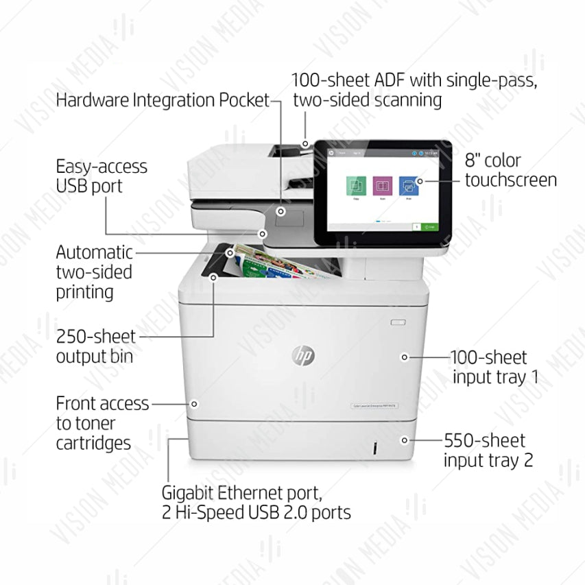 HP COLOR LASERJET ENTERPRISE MFP M578DN PRINTER (7ZU85A)