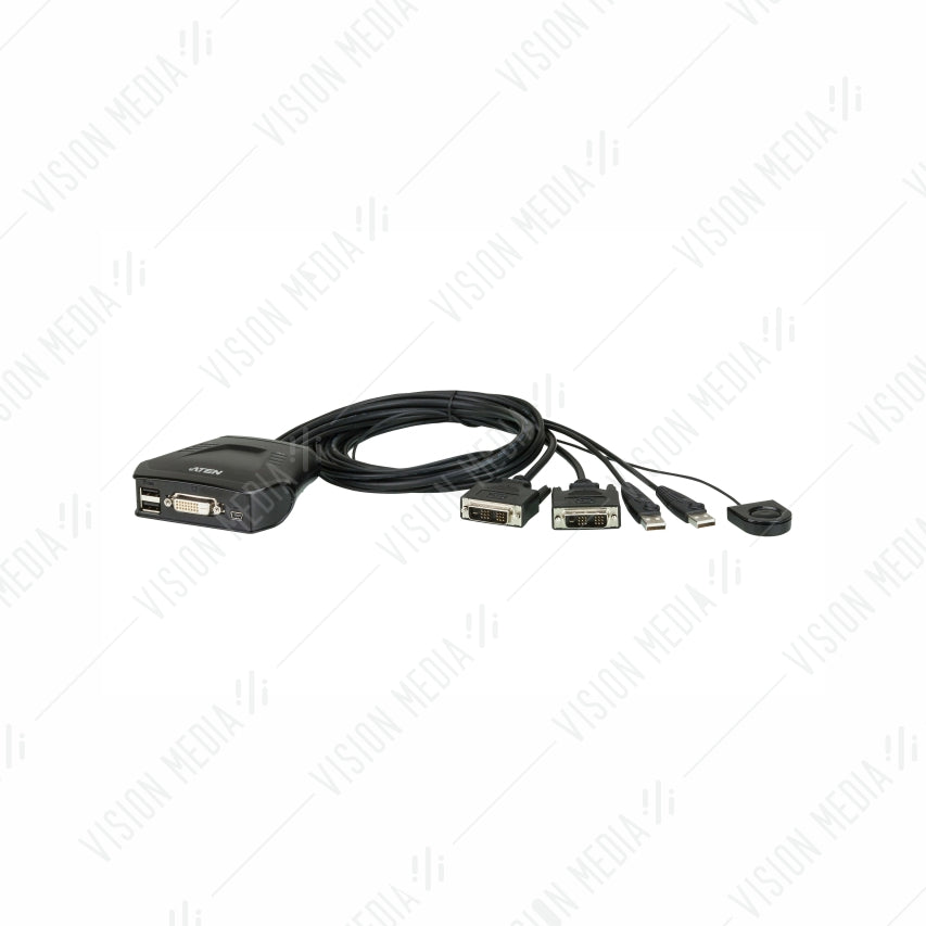 ATEN 2 PORT USB DVI CABLE KVM SWITCH (CS22D)