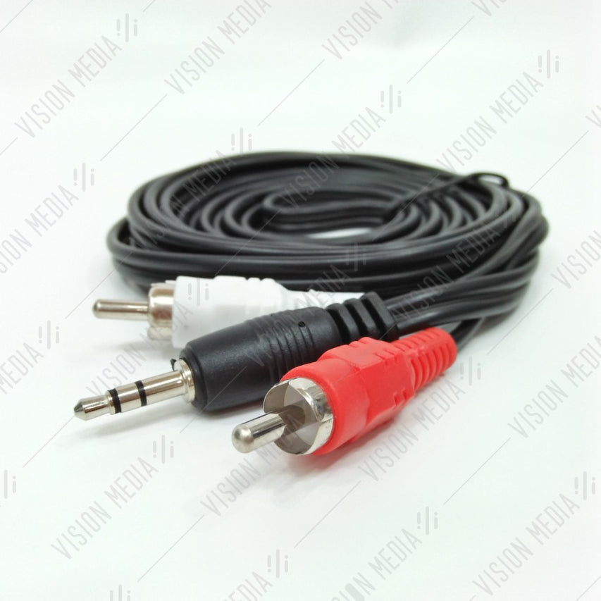 CLIPTEC AUDIO TO RCA CABLE 1.5M