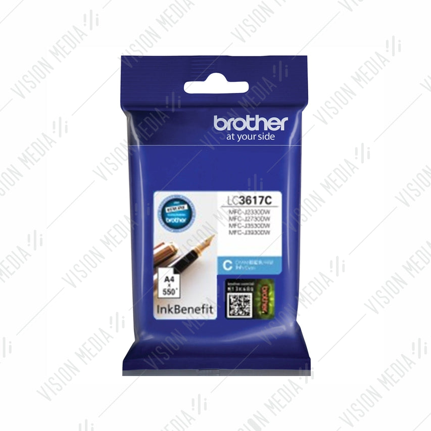 BROTHER CYAN INK CARTRIDGE (LC-3617C)