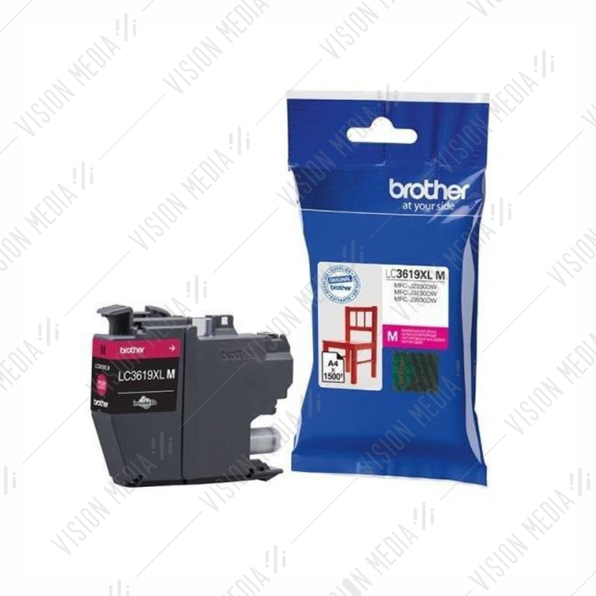 BROTHER MAGENTA INK CARTRIDGE (LC-3619XLM)