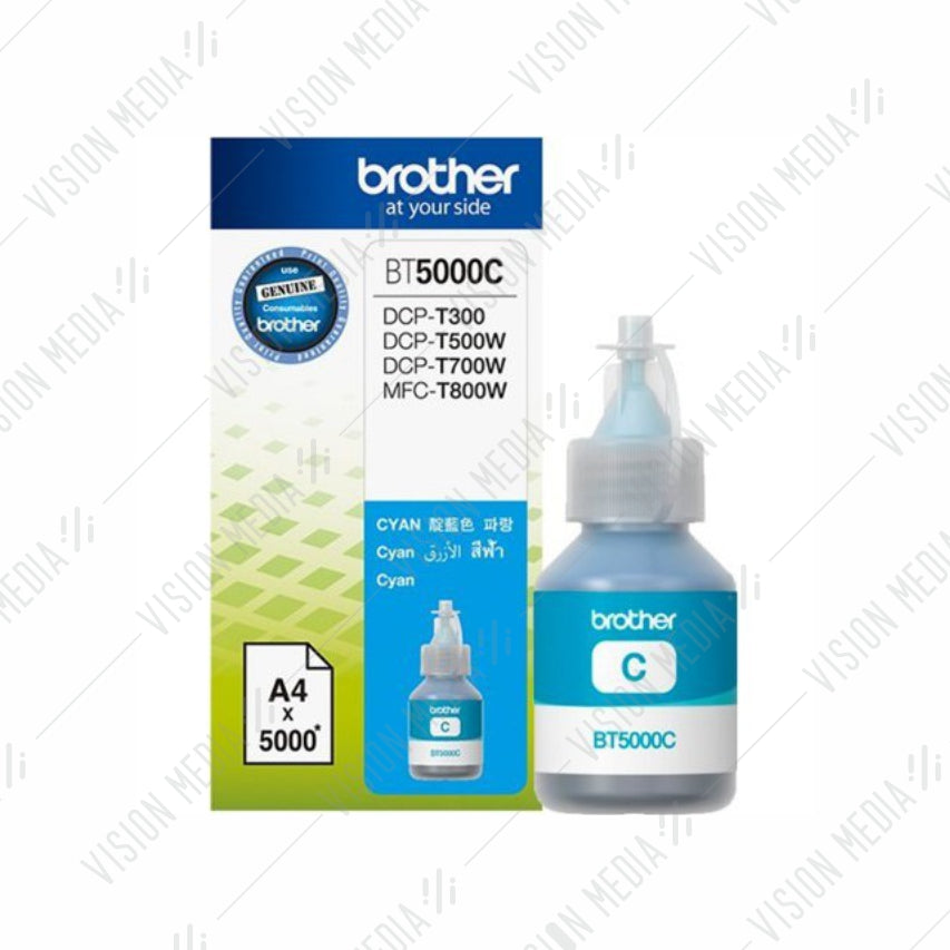 BROTHER CYAN REFILL INK BOTTLE (BT5000C)