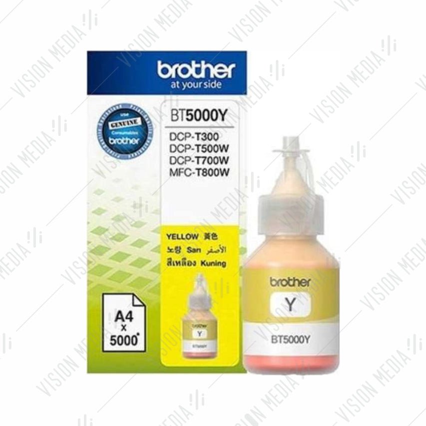 BROTHER YELLOW REFILL INK BOTTLE (BT5000Y)