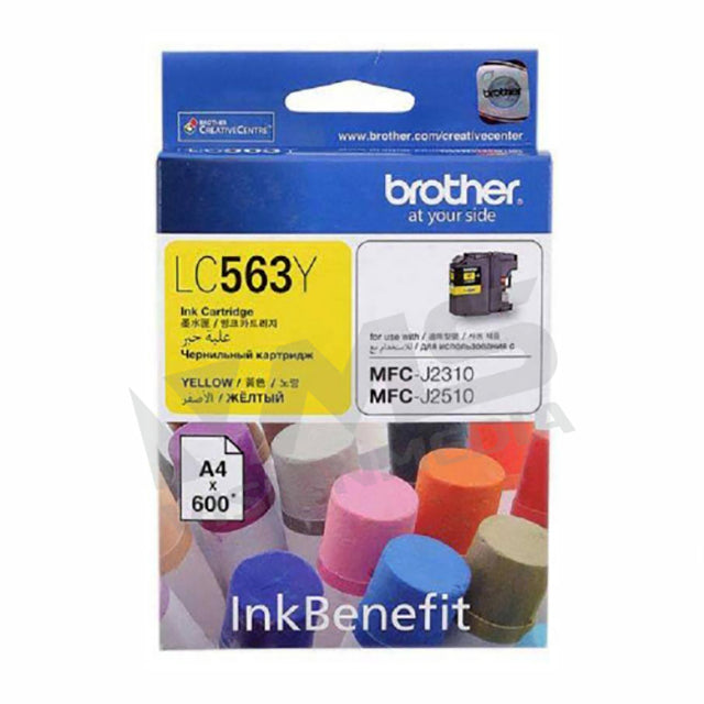 BROTHER YELLOW INK CARTRIDGE (LC-563Y)