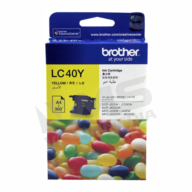 BROTHER YELLOW INK CARTRIDGE (LC-40Y)