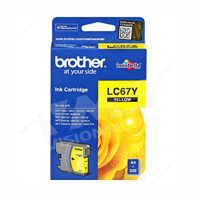BROTHER YELLOW INK CARTRIDGE (LC-67Y)