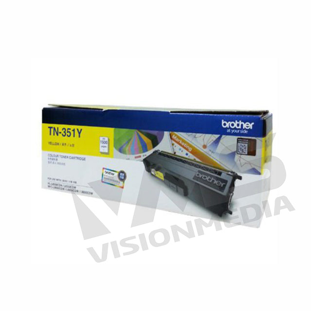 BROTHER YELLOW TONER CARTRIDGE (TN-351Y)