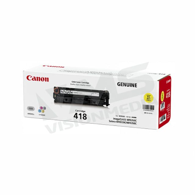 CANON YELLOW TONER CARTRIDGE (418Y)