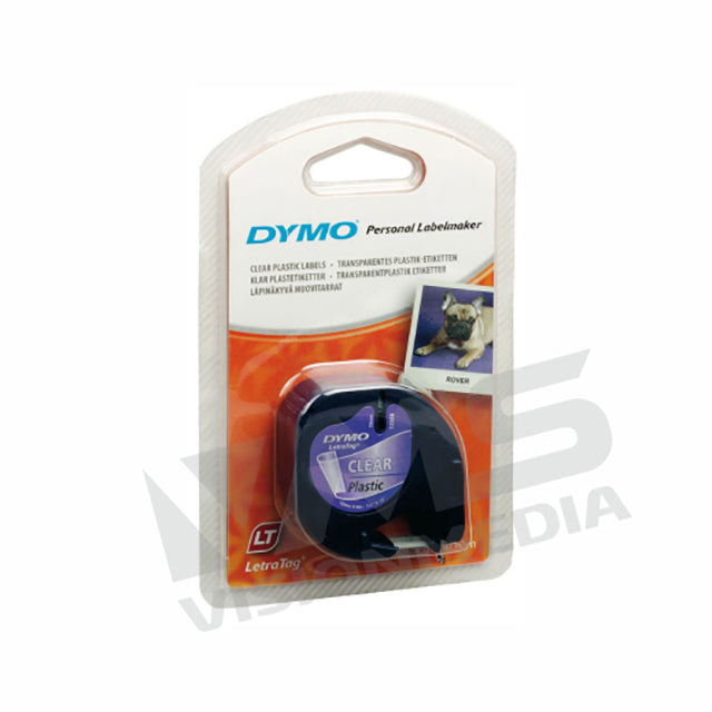 DYMO TAPE LETRATAG PLASTIC CLEAR DY-TP-12267 (S0721530)