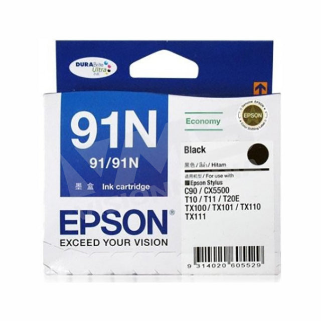 EPSON 91N BLACK INK CARTRIDGE (T107190)