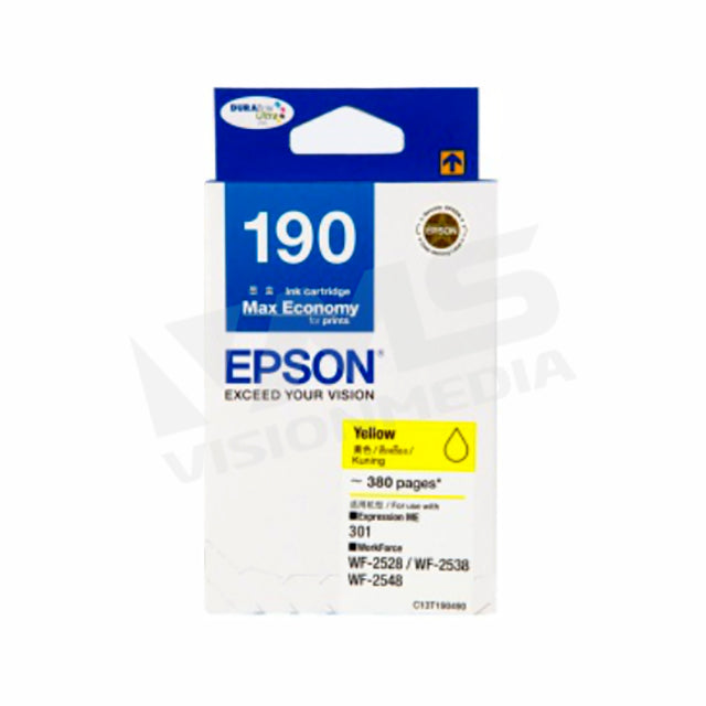EPSON T190 YELLOW PIGMENT INK CARTRIDGE (T190490 )
