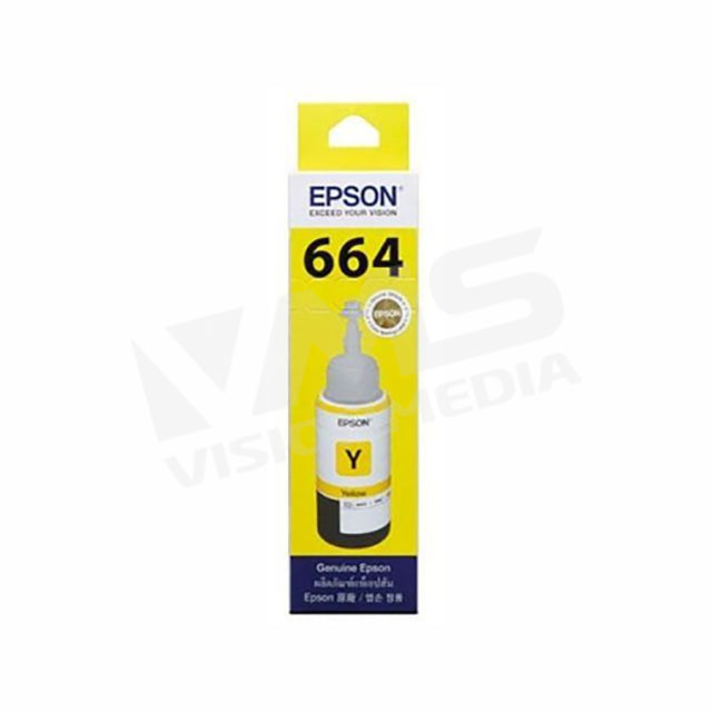 EPSON T6644 YELLOW INK BOTTLE CARTRIDGE (T664400) | Vision Media Supplies
