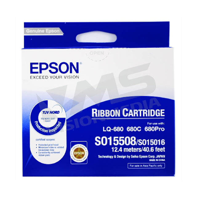 EPSON RIBBON CARTRIDGE (S015016/S015508) (LQ-680 / 2550) | Vision Media ...