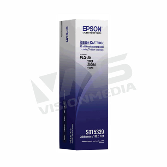 EPSON PRINTER RIBBON CARTRIDGE (3PCS/BOX)(S015592) (PLQ-20D)