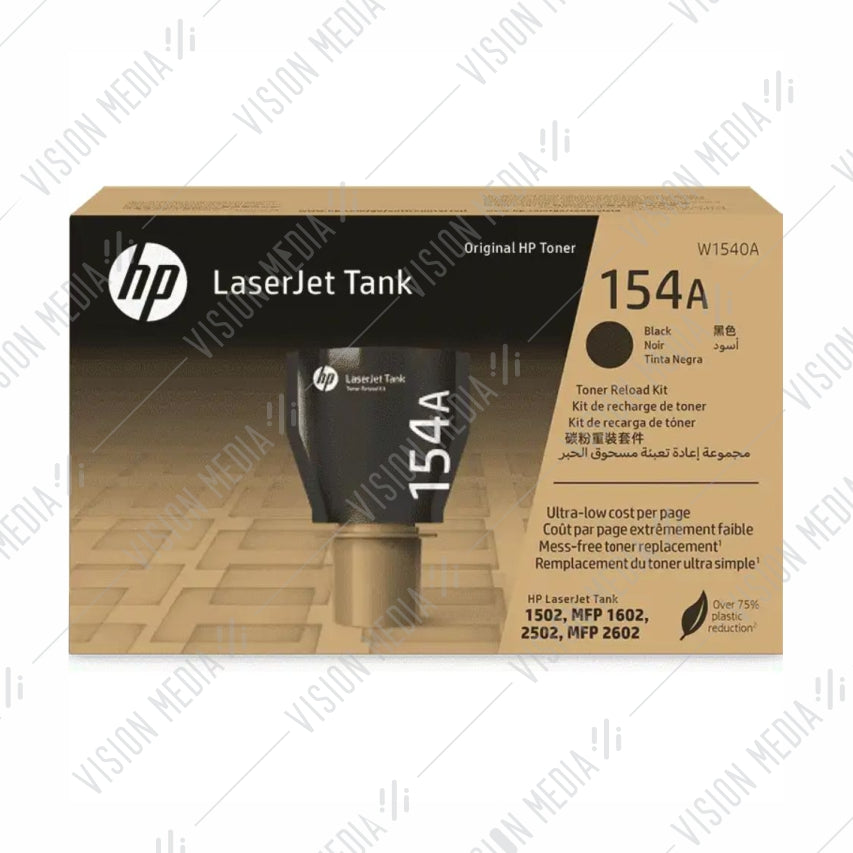 HP 154A BLACK LASERJET TANK TONER RELOAD KIT (W1540A)