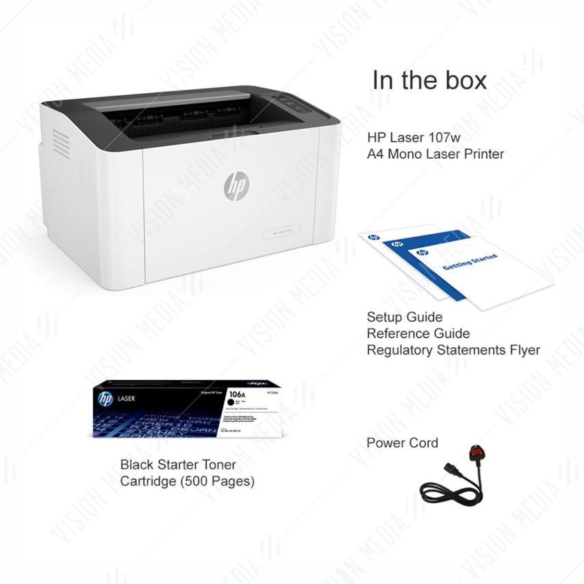 HP LASERJET PRO 107W PRINTER (4ZB78A)