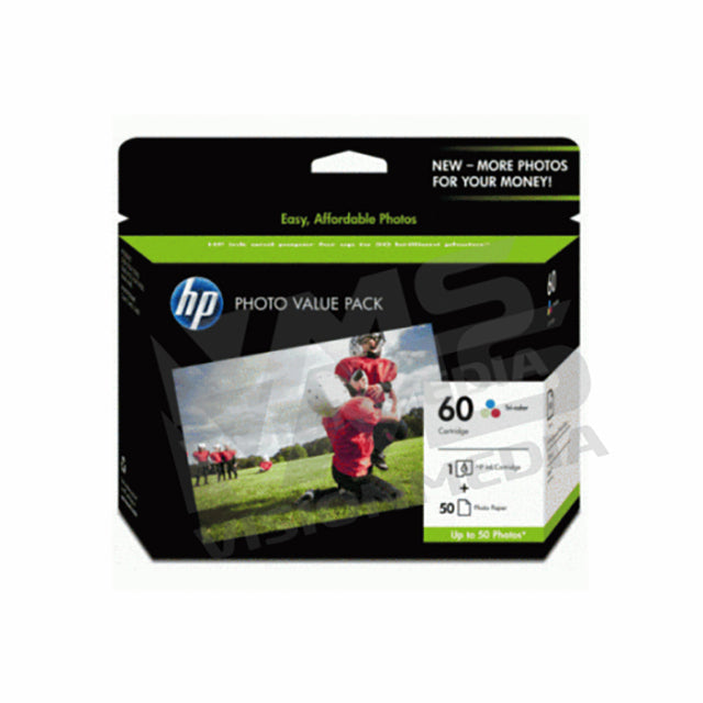 HP 60 PHOTO VALUE PACK 50 SHEETS (CG848AA)