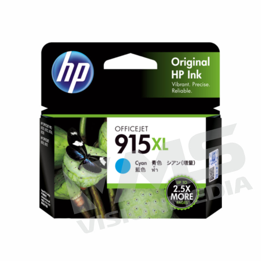 HP 915XL HIGH YIELD CYAN ORIGINAL INK CARTRIDGE (3YM19AA)
