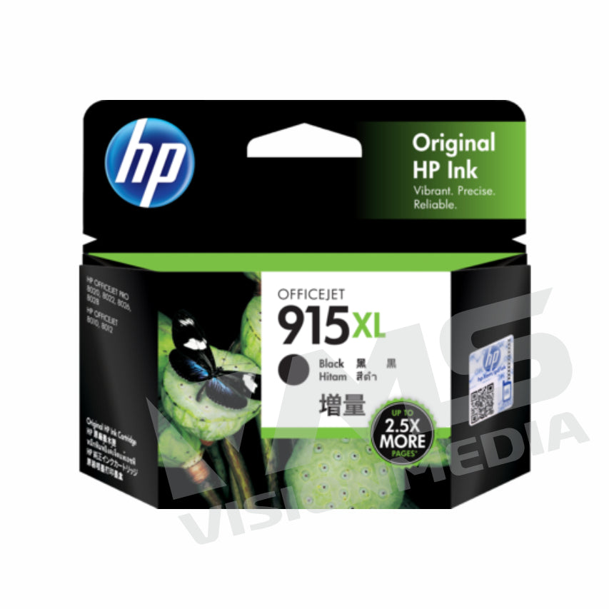 HP 915XL HIGH YIELD BLACK ORIGINAL INK CARTRIDGE (3YM22AA)