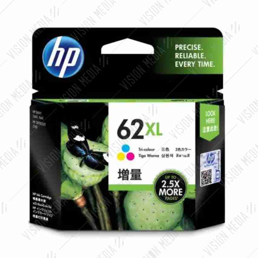 HP 62XL TRI-COLOR INK CARTRIDGE (C2P07AA)