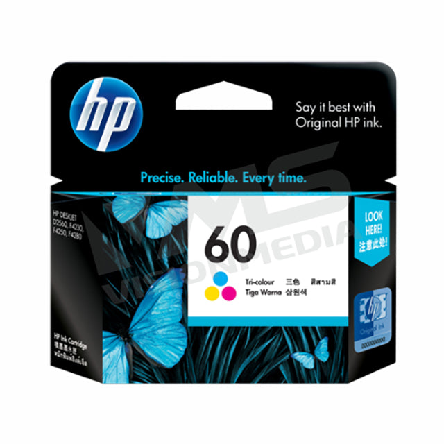 HP 60 TRI-COLOR INK CARTRIDGE (CC643WA)