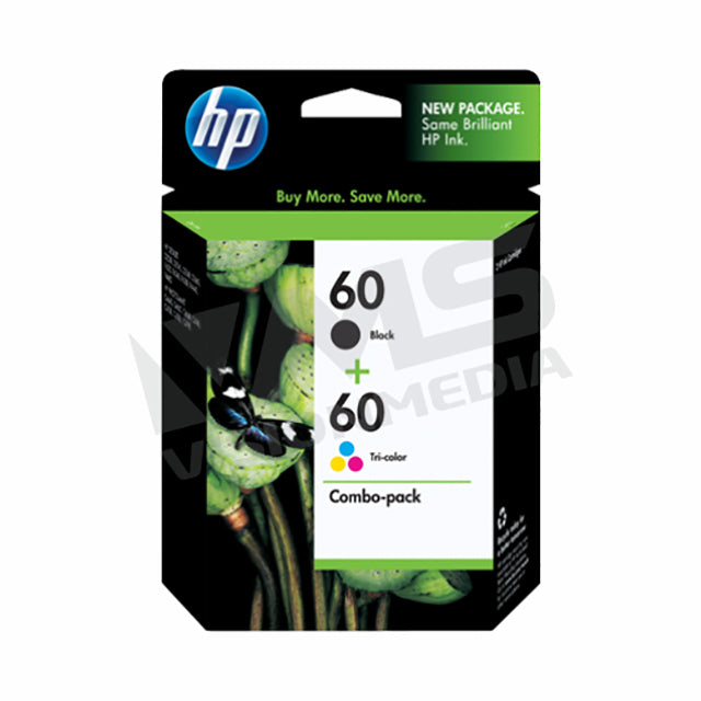 HP 60 BLACK+COLOR INK CARTRIDGE |COMBO PACK| (CN067AA)