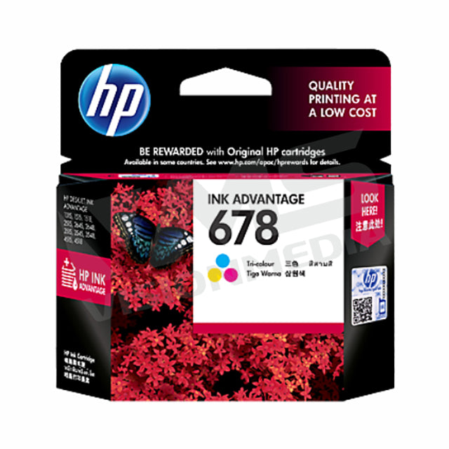 HP 678 TRI-COLOR CARTRIDGE (CZ108AA)