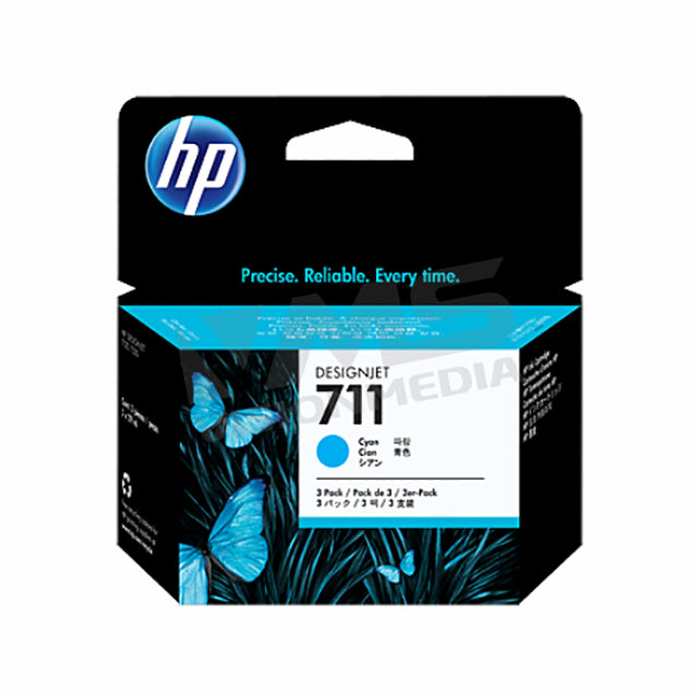 HP 711 3-PACK 29-ML CYAN INK CARTRIDGE (CZ134A)