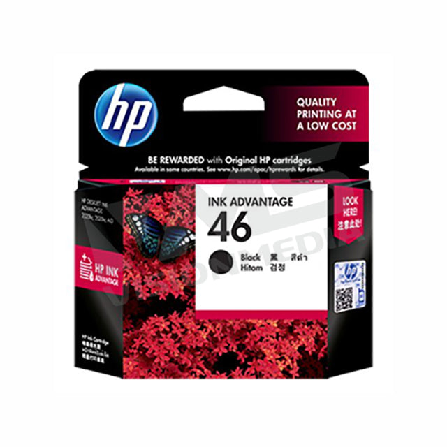 HP 46 BLACK INK CARTRIDGE (CZ637AA)