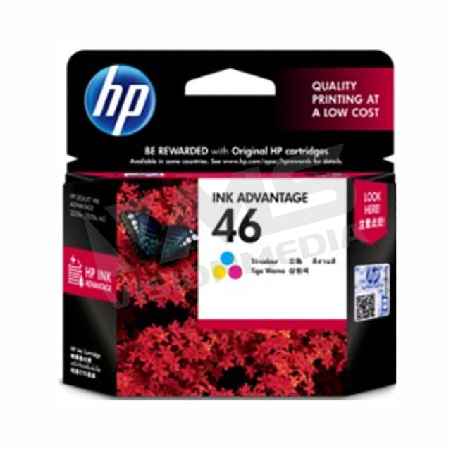 HP 46 TRI-COLOR INK CARTRIDGE (CZ638AA)