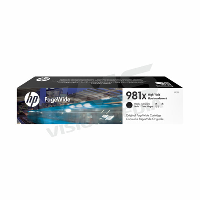 HP 981X HIGH YIELD BLACK PAGEWIDE CARTRIDGE (L0R12A)