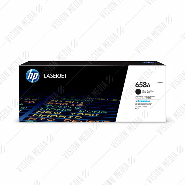 HP 658A BLACK LASERJET TONER CARTRIDGE (W2000A)