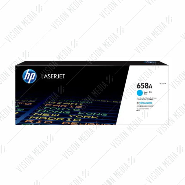 HP 658A CYAN LASERJET TONER CARTRIDGE (W2001A)