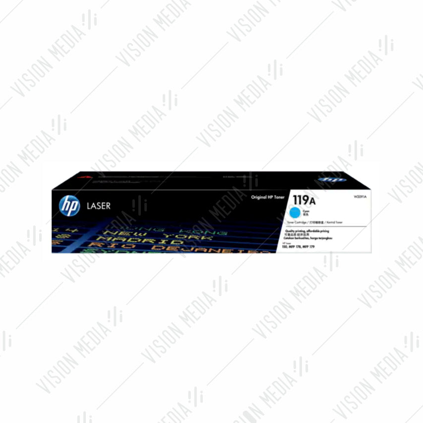 HP 119A CYAN TONER CARTRIDGE (W2091A)