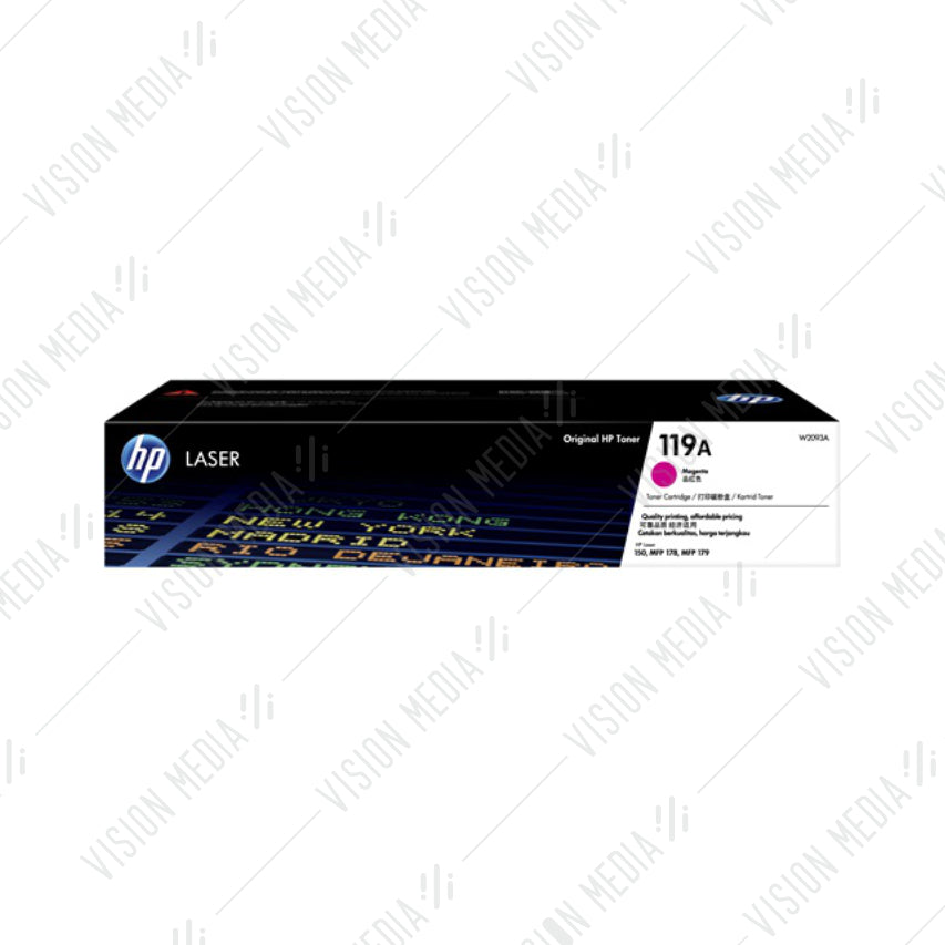 HP 119A MAGENTA TONER CARTRIDGE (W2093A)